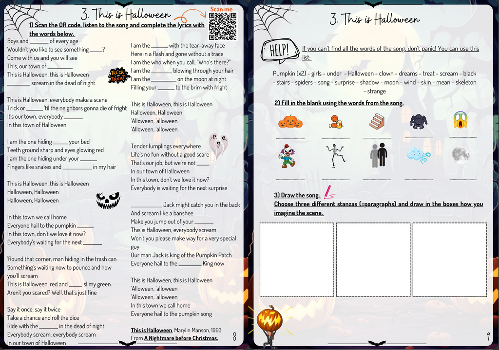 Livret d'activités - Halloween