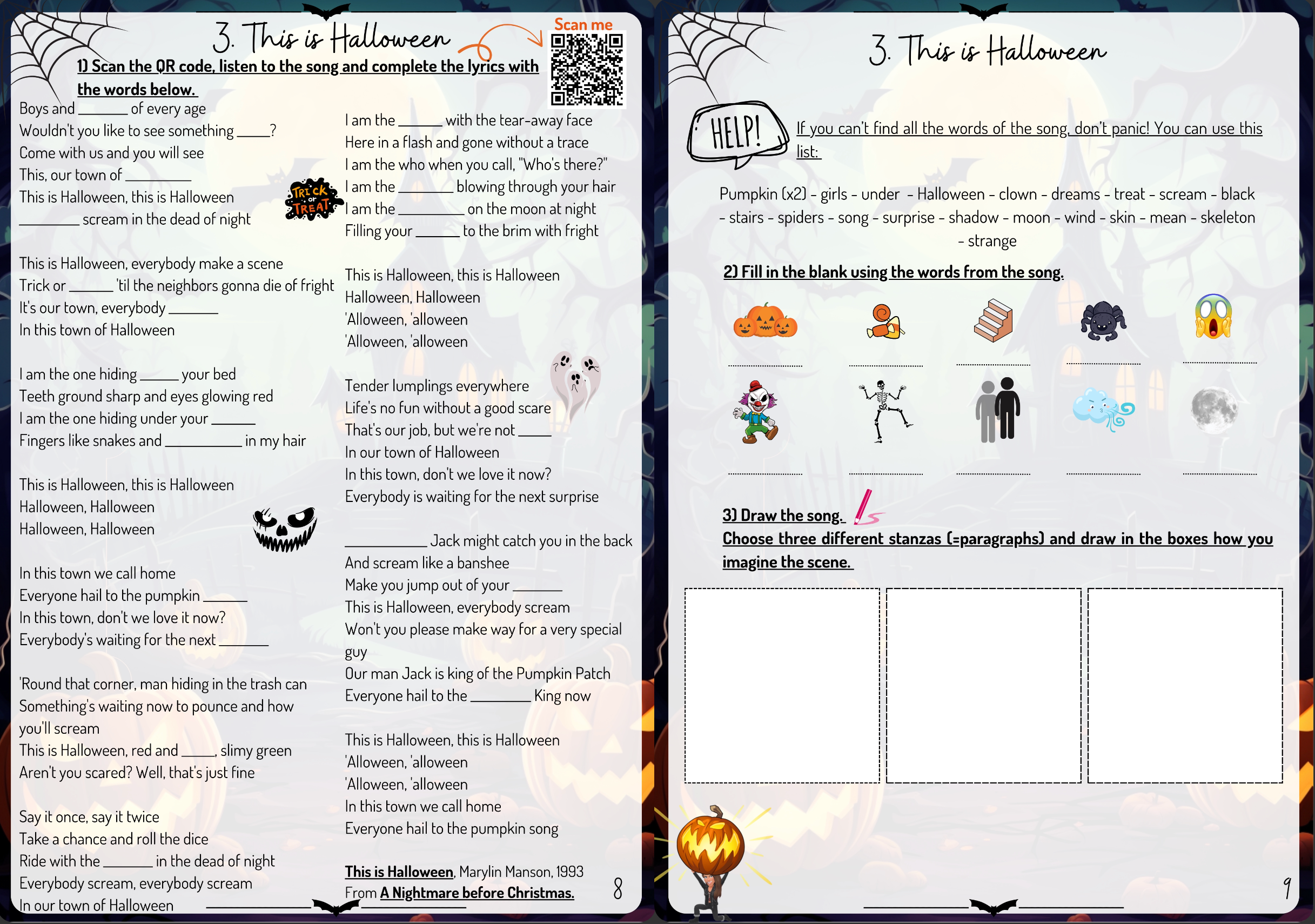 Livret d'activités - Halloween