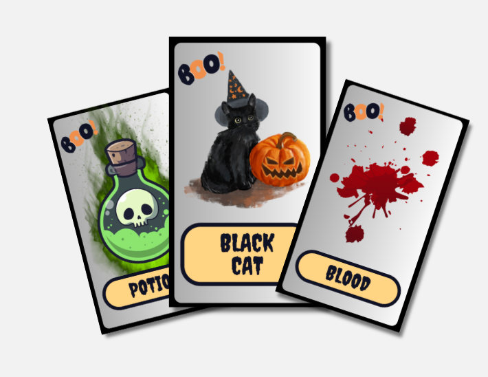 Jeu de carte "Boo" - Halloween